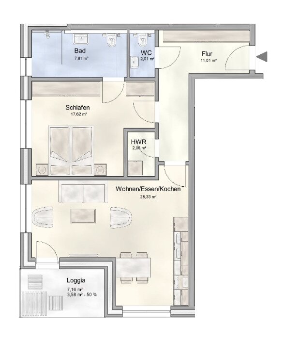 Barrierefreie 2-Zimmer-Neubauwohnung in Emsdetten Barrierefreie 2-Zimmer-Neubauwohnung in Emsdetten